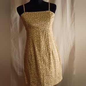 Wild Fable Strapless Yellow Floral Dress
